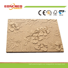 Estampado de flores en relieve Hardboard para la decoración